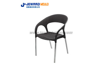 Molde de silla de Metal redondo con silla armada estilo Ratán